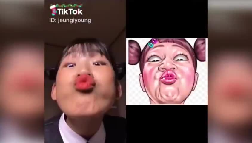 Cute Funny Face Tik Tok