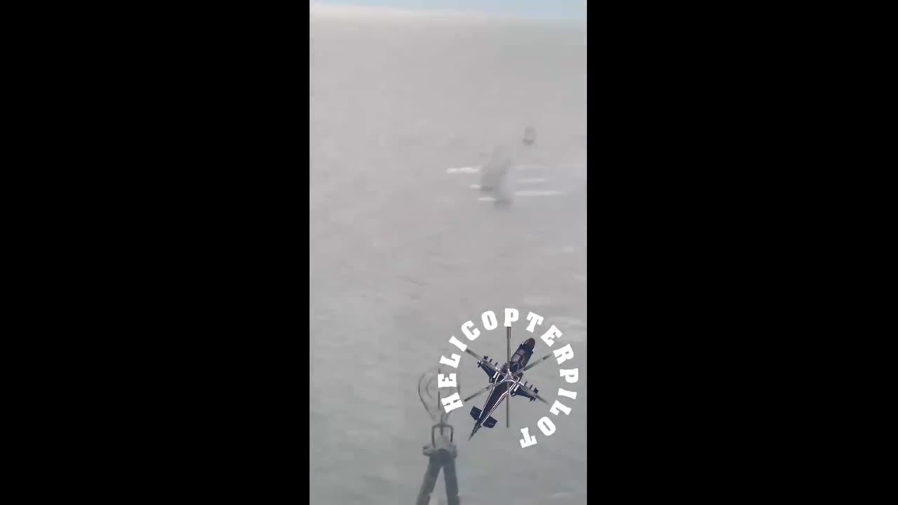 Footage of the destruction of a Ukrainian unmanned boat