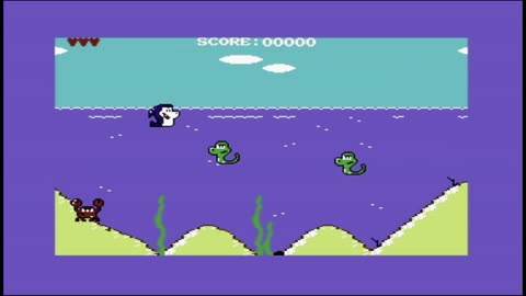 C64 Game Tiburoncy - Short Play - PAL 50fps