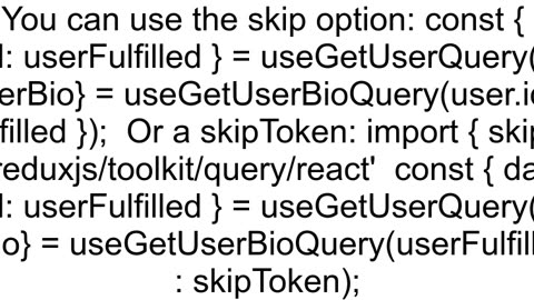 Chain 2 queries in RTK Query