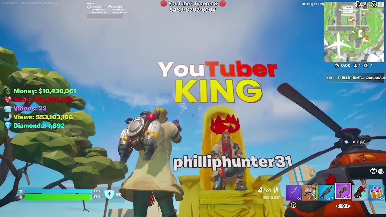 YouTube king 3 fortnite going Viral