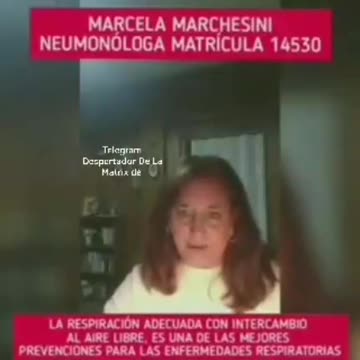 uso de barbijos según neumunóloga - Dra Marcela Marchesini