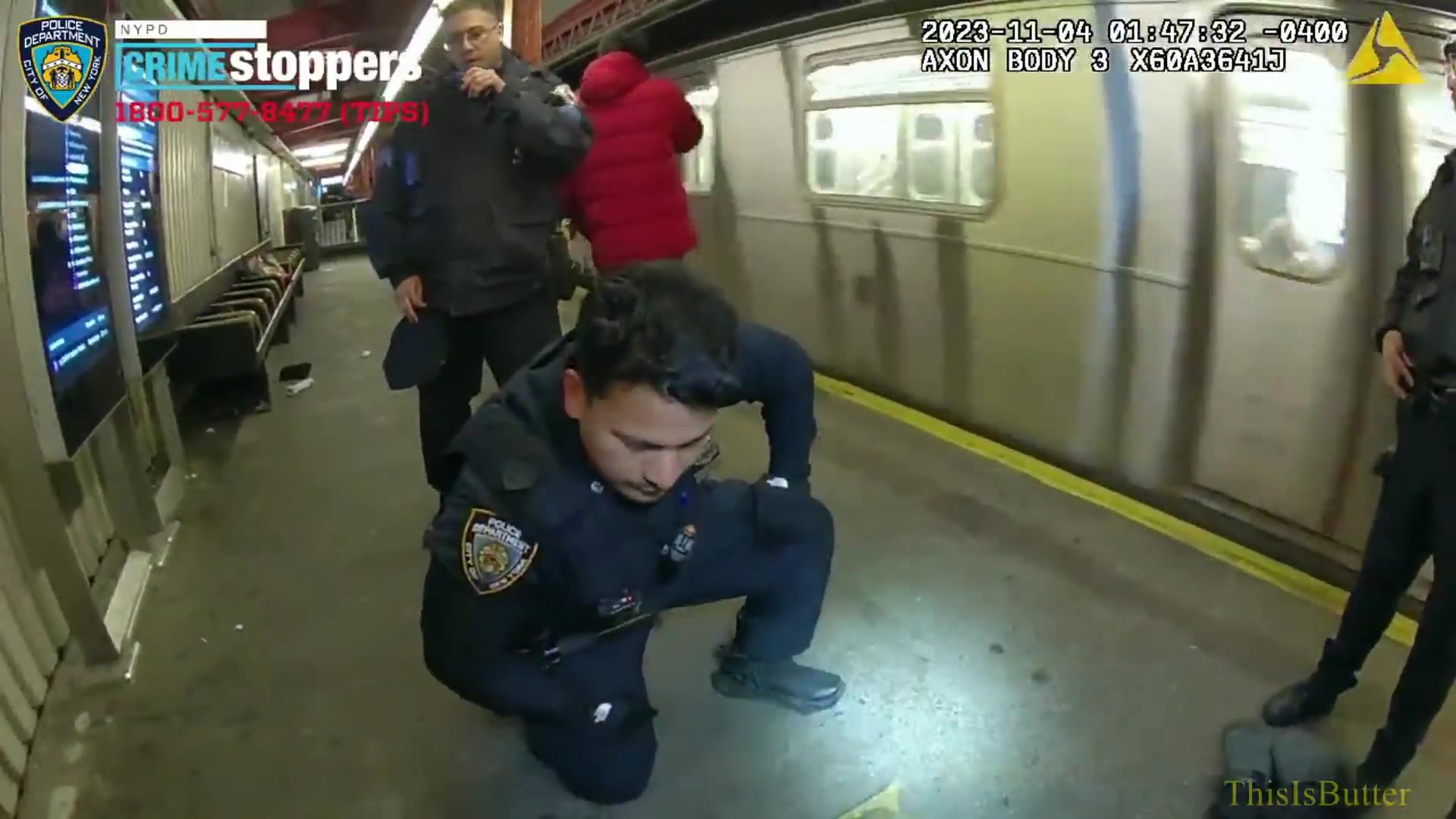 NYPD officers rescue man who fell onto subway tracks minutes before ...