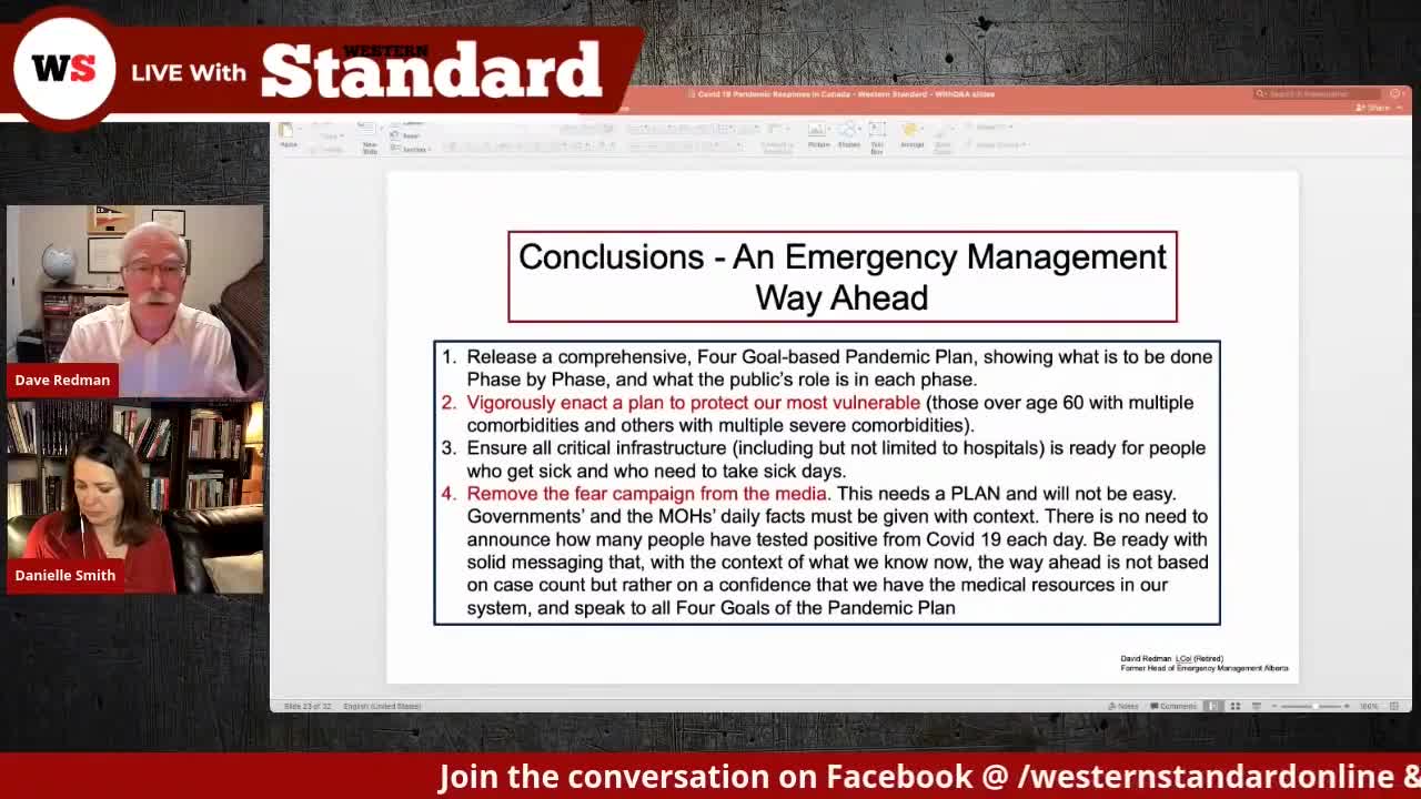 Ret Lt Redman Presentation - Pandemic Management done right