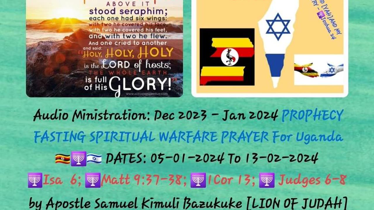 PROPHECY: FAST n SPIRITUAL WARFARE PRAYER For Ug🇺🇬 [5 Jan-13 Feb 2024] by Apostle Sam K Bazukuke