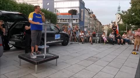 Redebeitrag VEIT, Ende EDGAR - 76. MAHNWACHE - BAUTZEN, Kornmarkt, 18 07 2022