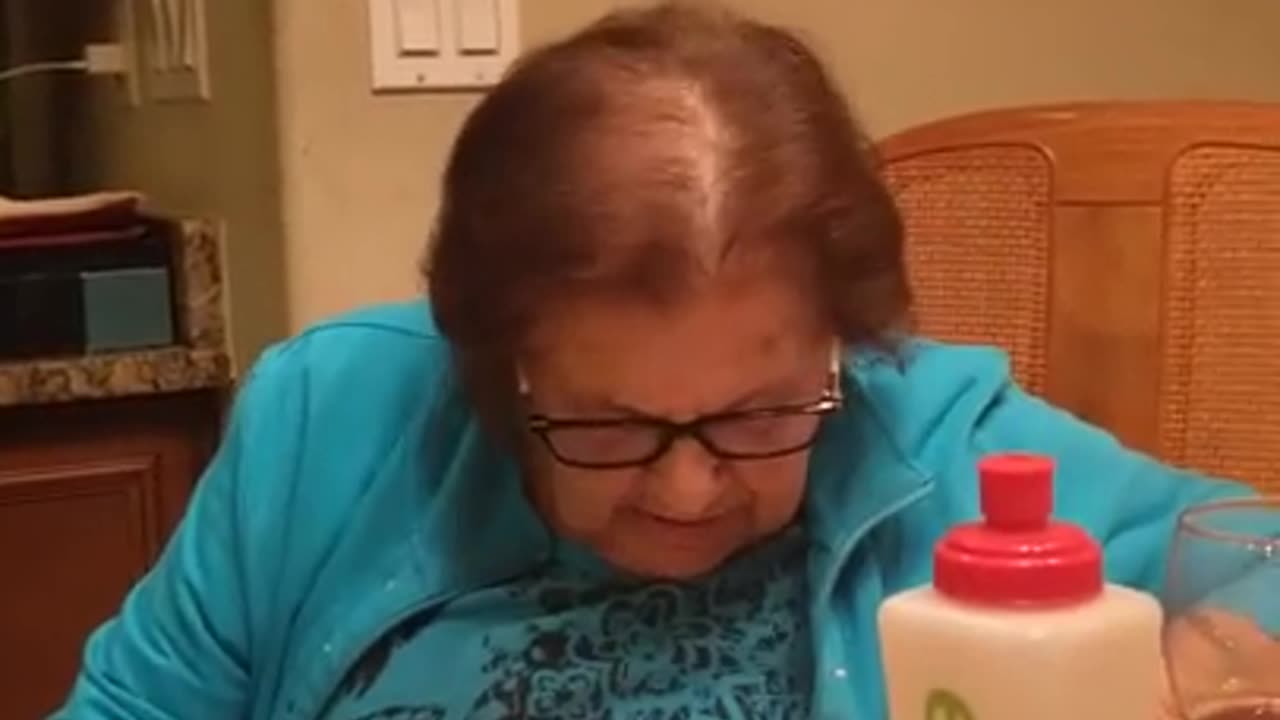 Italian grandmother learning to use Google home