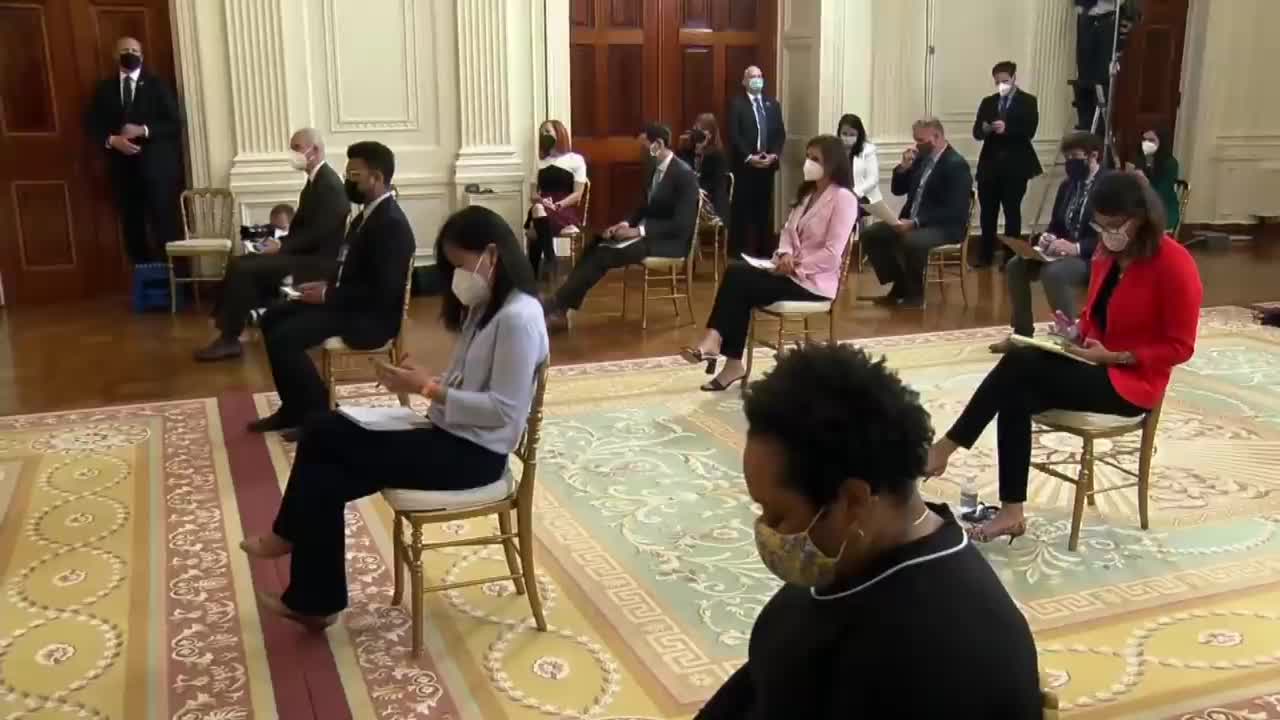 Biden’s 1st presidential news conference focuses on non-pandemic challenges