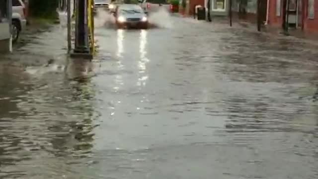 Intense Hail Storm Leads to Flooding in New York