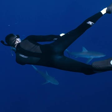 Scuba Diving with shark
