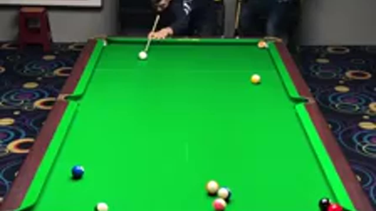 skills on the pool table