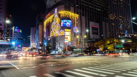 Seoul night streets