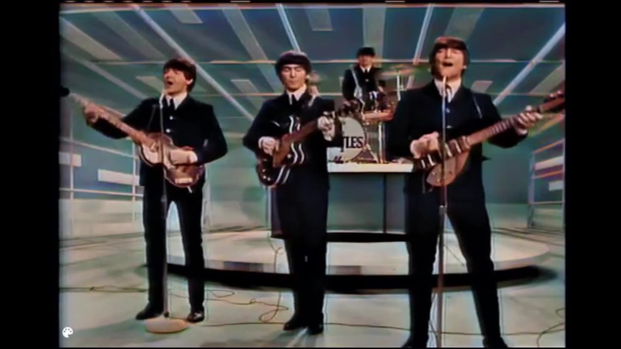 - I Want To Hold Your Hand - LIVE - COLORIZED! - The Ed Sullivan Show - 1964 -