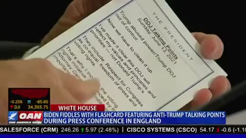 China joe’s flash cards at the g7 summit