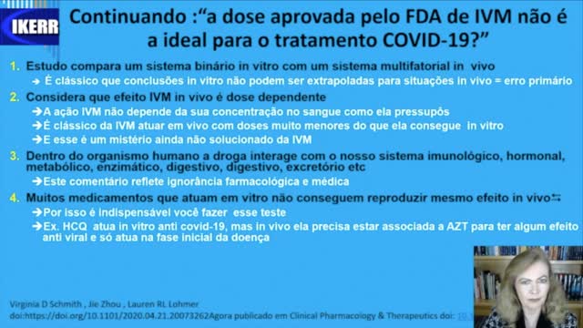 Junho 2020 - Ivermectina não serve para prevenção do Covid-19 ? Com Dra. Lucy Kerr