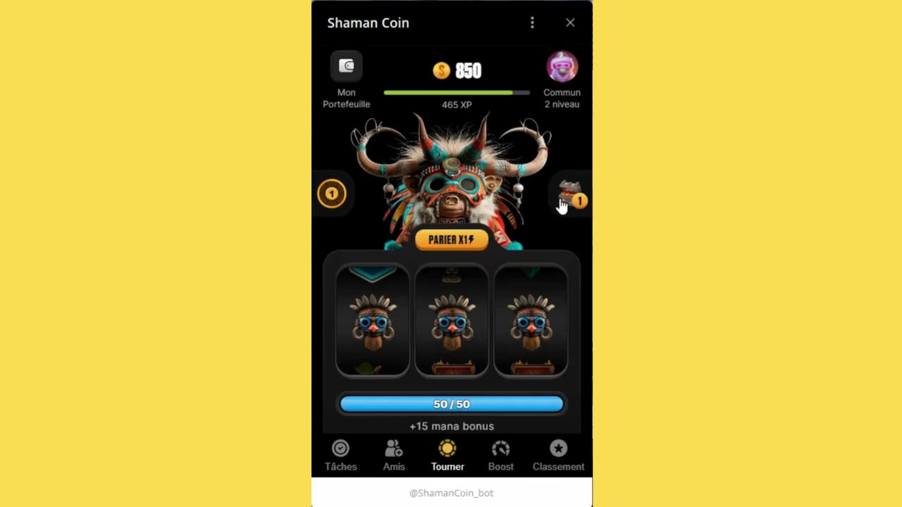 BIG MINING MINI APP BOT TELEGRAM SHAMAN COIN