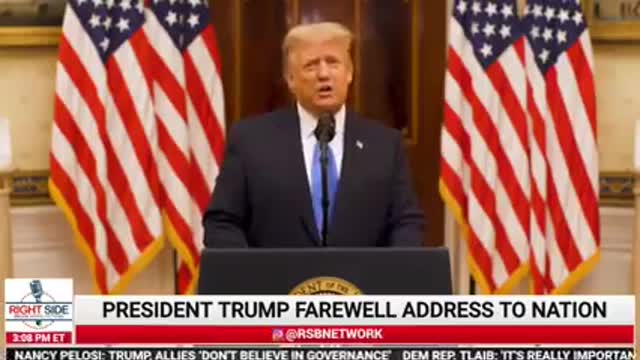 Trump Farewell Address - Part 1