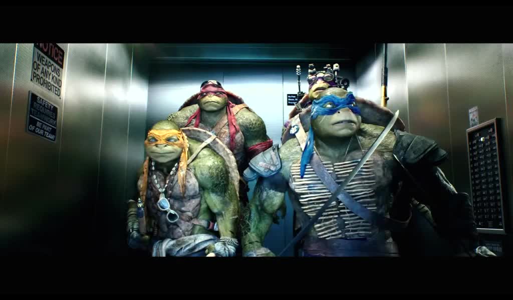 TEENAGE MUTANT NINJA TURTLE Clip - Elevator Freestyle (2014)