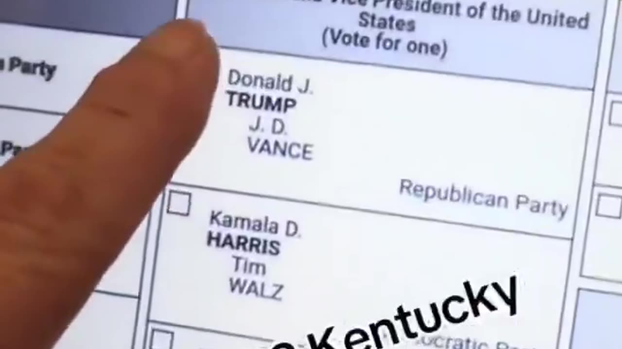 Kentucky Voting Machine Won’t Let Voter Select Donald J. Trump!