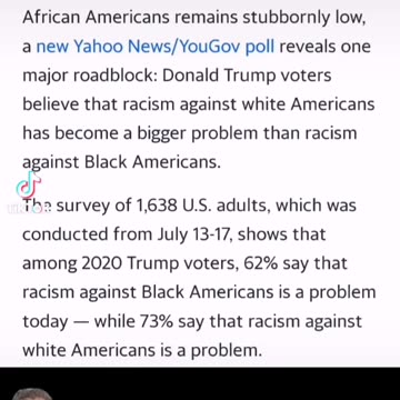 The Majority Of Trump Voters Believe Anti-White Racism Is A Bigger Problem Than Anti-Black Racism!