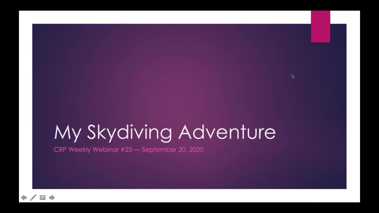 Weekly Webinar #25_ My Skydiving Adventure