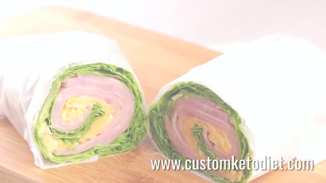 **BEST** Keto Diet Recipe - Ham & Cheese Wraps