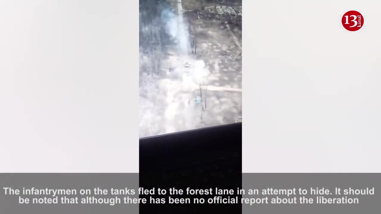 Ambushed with tanks, Russian soldiers fled to forest to hide