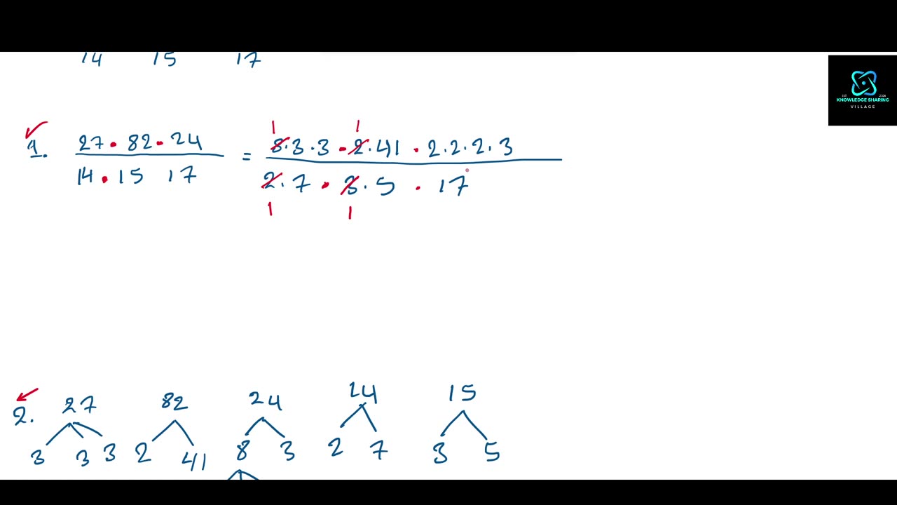 Multiplikation av rationella tal: Part 5: Exempel 3