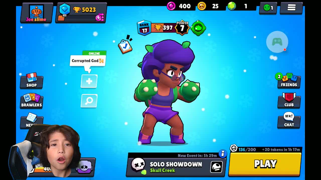 Brawl Stars (got my second Chromatic: Gale)!