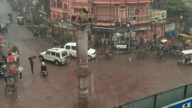 Rainfall in my city, very amazing seen