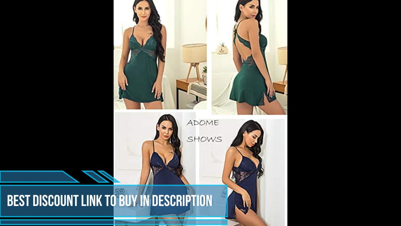 Women Chemise Lingerie Sexy Nightie Full Slips Lace Babydoll Sleepwear Dress