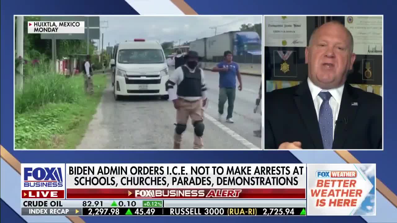 Tom Homan rips Joe Biden's 'open borders by design'