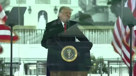 Final 10 minutes of Trump`s speech to his supporters in DC Rally 1/6/21