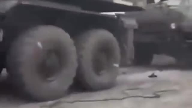 A column of destroyed Russian equipment/vehicles in the Kherson Region.