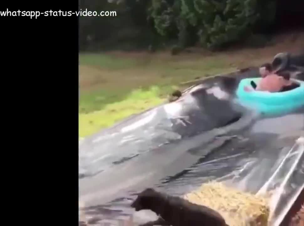 Epic Slide Fail From A Boat