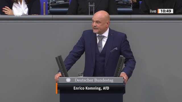 Enrico Komning Rede vom 23.09.2022 - Energiepolitische Perspektive für Bürger und Unternehmen