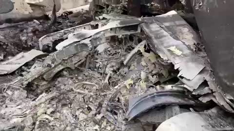 Kharkiv - shot down Russian plane