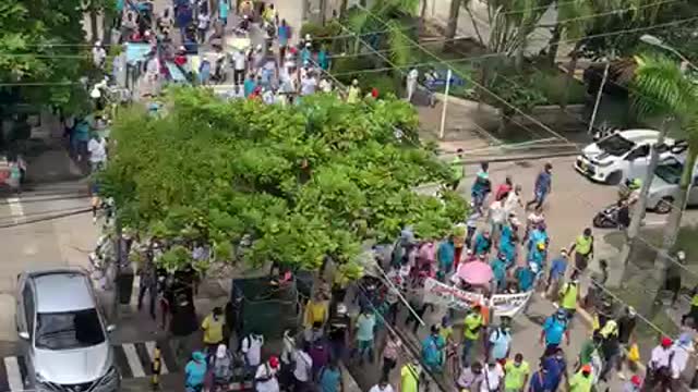 Protestas en Bocagrande