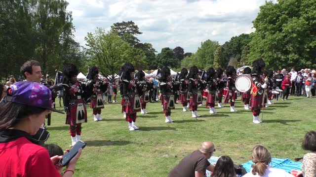 70 years jubilee - band with kobza - Golders Hill Park