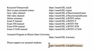 Exam IFM exercise for April 19, 2021