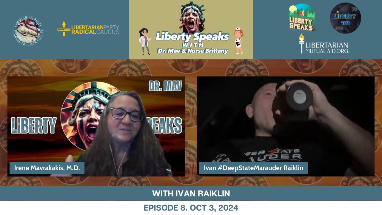 Ivan on Liberty Speaks with Dr. Irene Mavrakakis 10-03-24