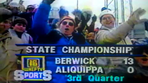 1988 PA State Championship - Jake Kelchner Touchdown Pass To Lance Evina