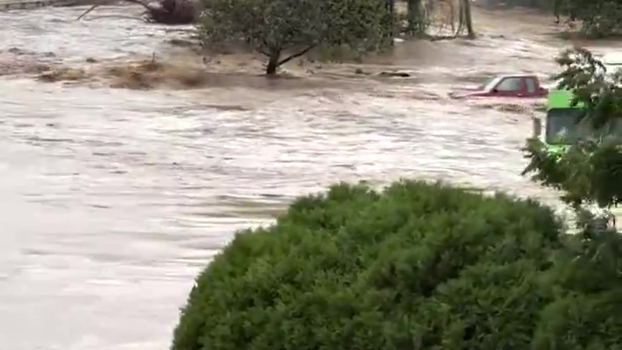 Entire home seen floating away in Asheville, North Carolina