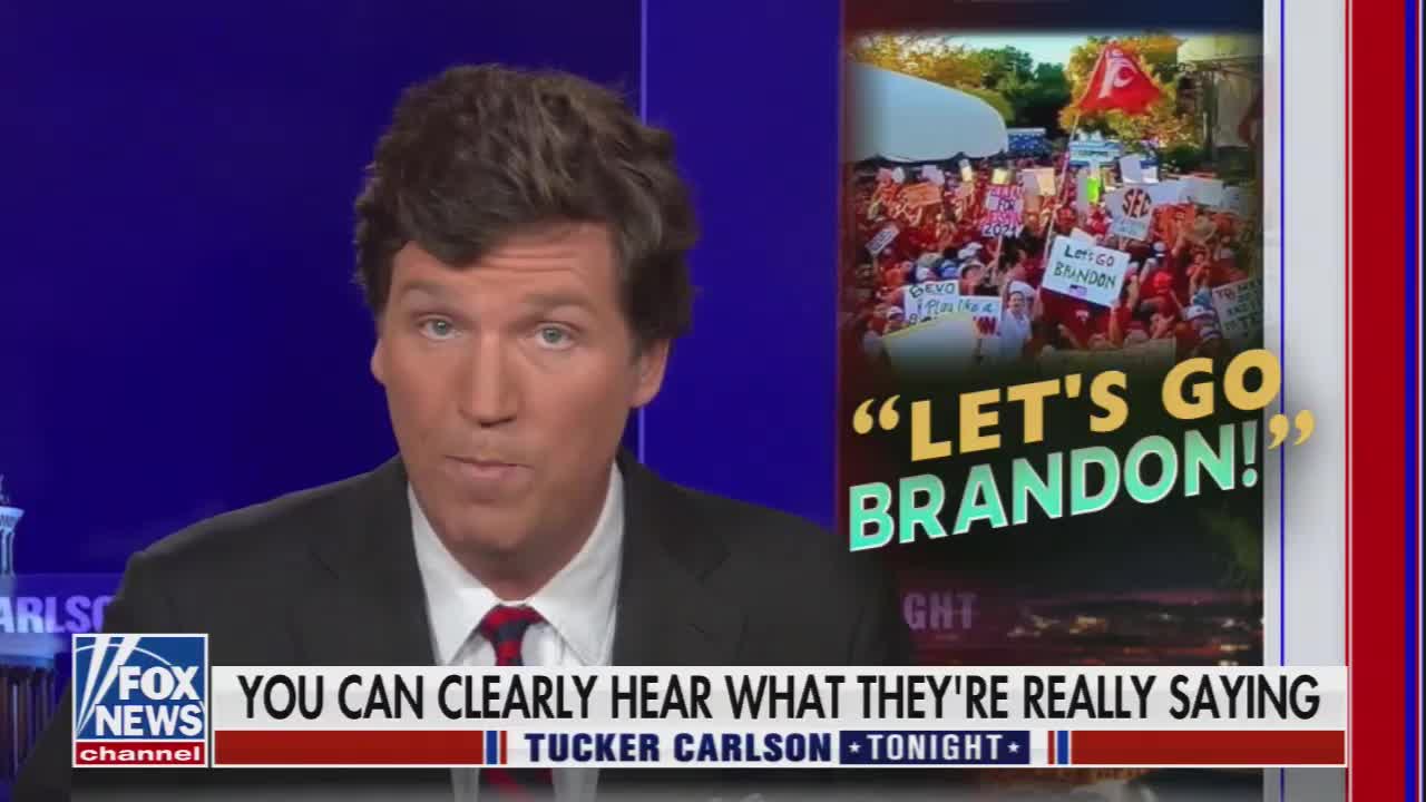 Tucker Explains "Let's Go Brandon" Phenomenon In HILARIOUS Fashion