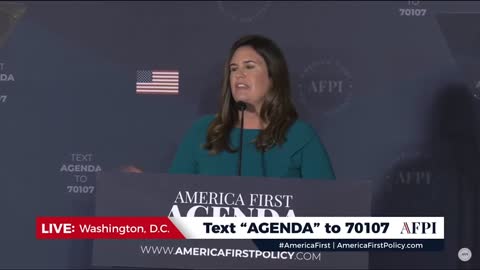 Sarah Huckbee Sanders @ the America First Policy Institute * 8/26/22