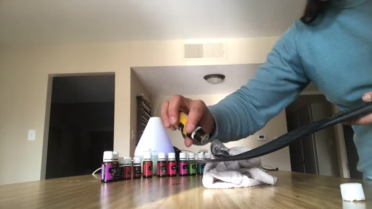 Clean Hockey Stick with Essential Oils: (non-toxic 'goo-be-gone')