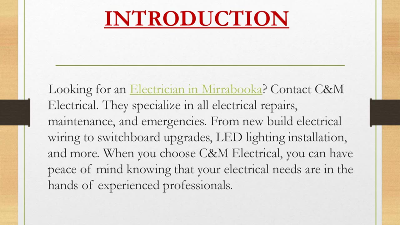 Top Electrician in Mirrabooka