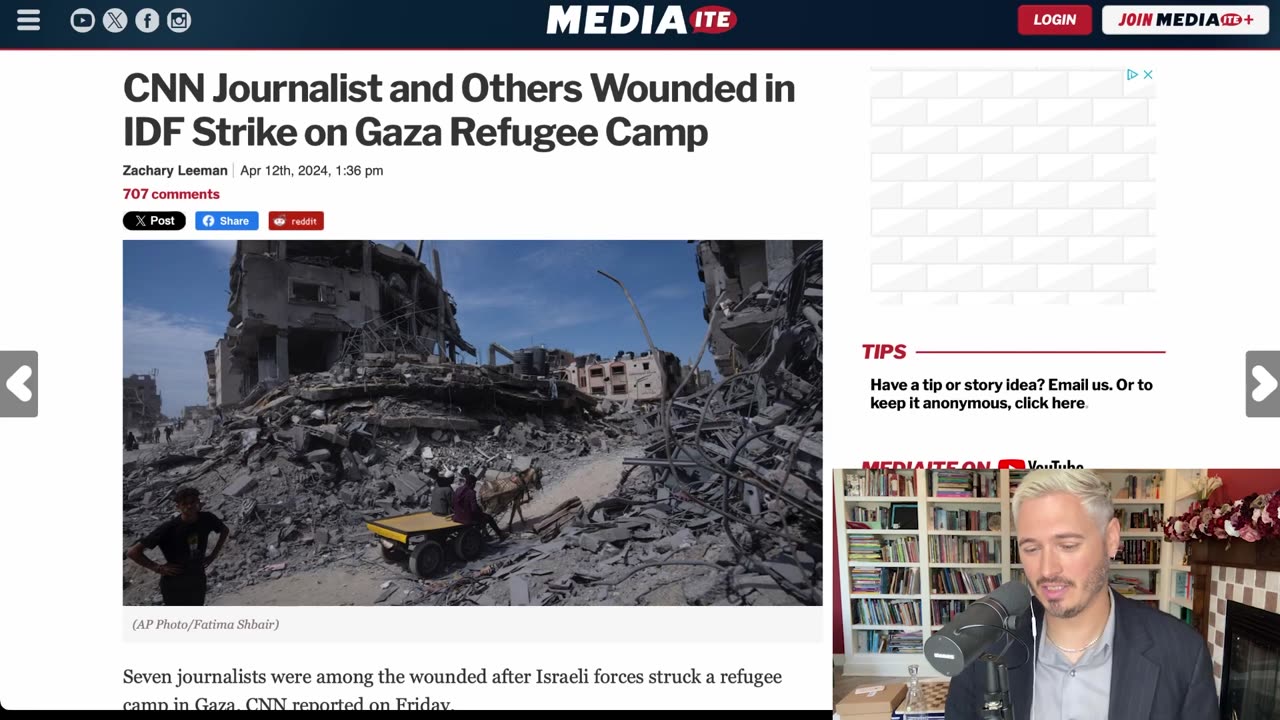 BREAKING_ ISRAEL ATTACKS 7 JOURNALISTS, REFUGEE CAMP