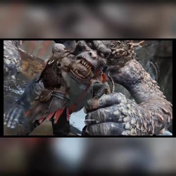 GOD OF WAR 4 KRATOS VS MONSTER