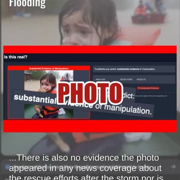 Fact Check: FAKE Photo Shows Girl With Puppy After Hurricane Helene Flooding